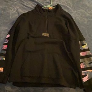 Women’s large pink half zip up